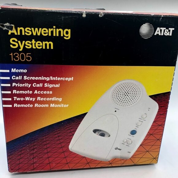 AT&T 1305 Answering System 2 Way Recording Vintage - Picture 1 of 6